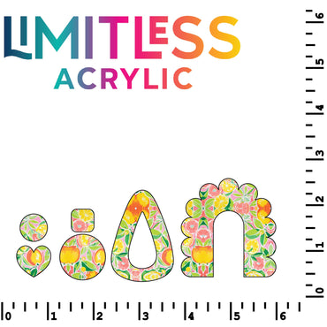 Preppy Pink Lemonade Pattern Acrylic Sheets - CMB Pattern Acrylic