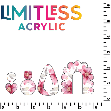 Pressed Pink Flowers Pattern Acrylic Sheets - CMB Pattern Acrylic