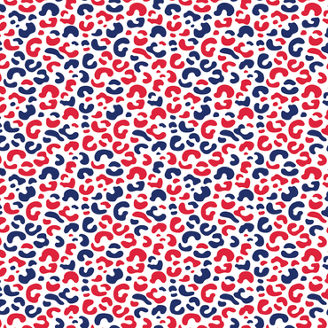 Red & Blue Leopard Pattern Acrylic Sheets - CMB Pattern Acrylic