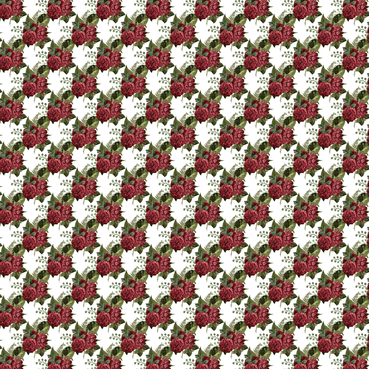 Red Bouquets Pattern Acrylic Sheets - CMB Pattern Acrylic