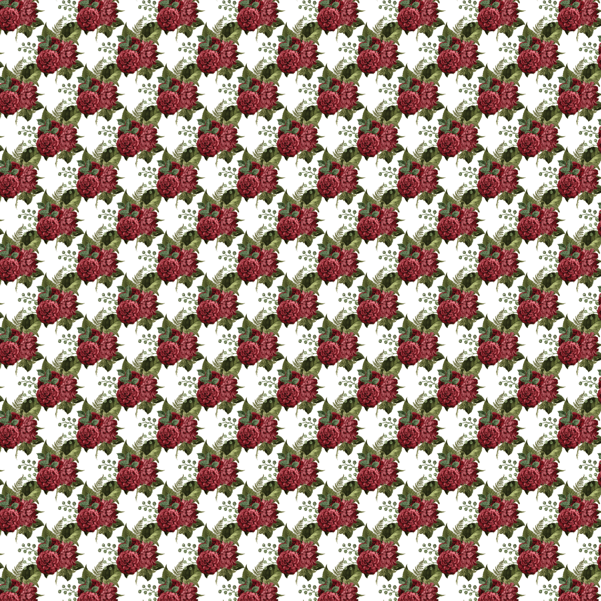 Red Bouquets Pattern Acrylic Sheets - CMB Pattern Acrylic
