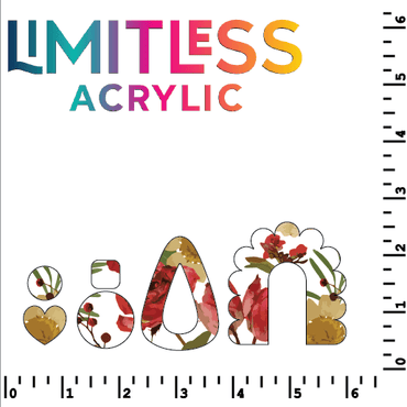 Red & Gold Pressed Floral Pattern Acrylic Sheets - CMB Pattern Acrylic