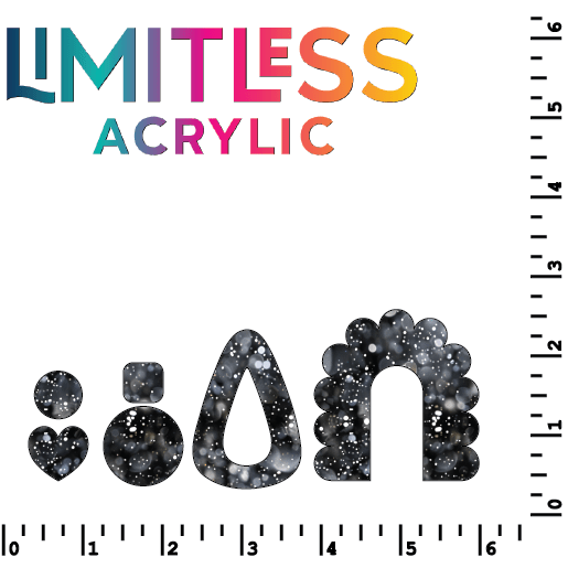 Silver Sparkle Pattern Acrylic Sheets - CMB Pattern Acrylic