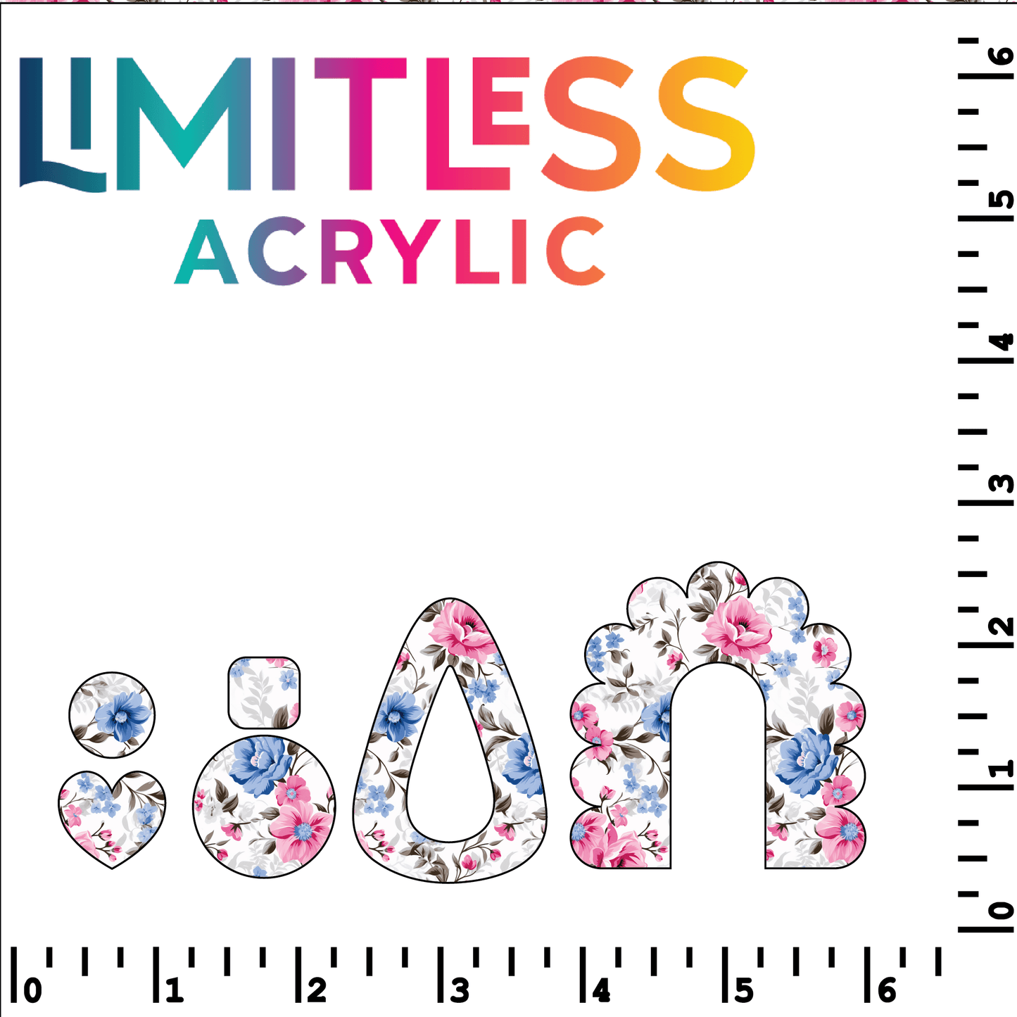 Spring Flowers 2 Pattern Acrylic Sheets - CMB Pattern Acrylic