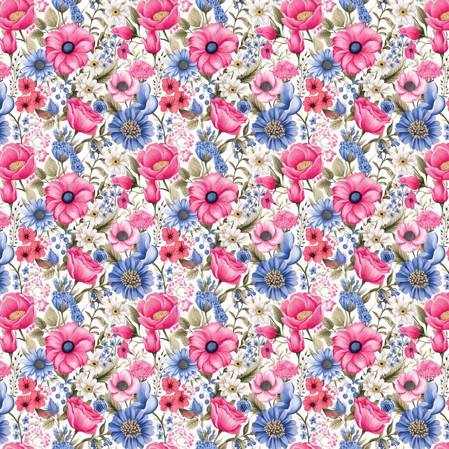 Spring Flowers Pattern Acrylic Sheets - CMB Pattern Acrylic
