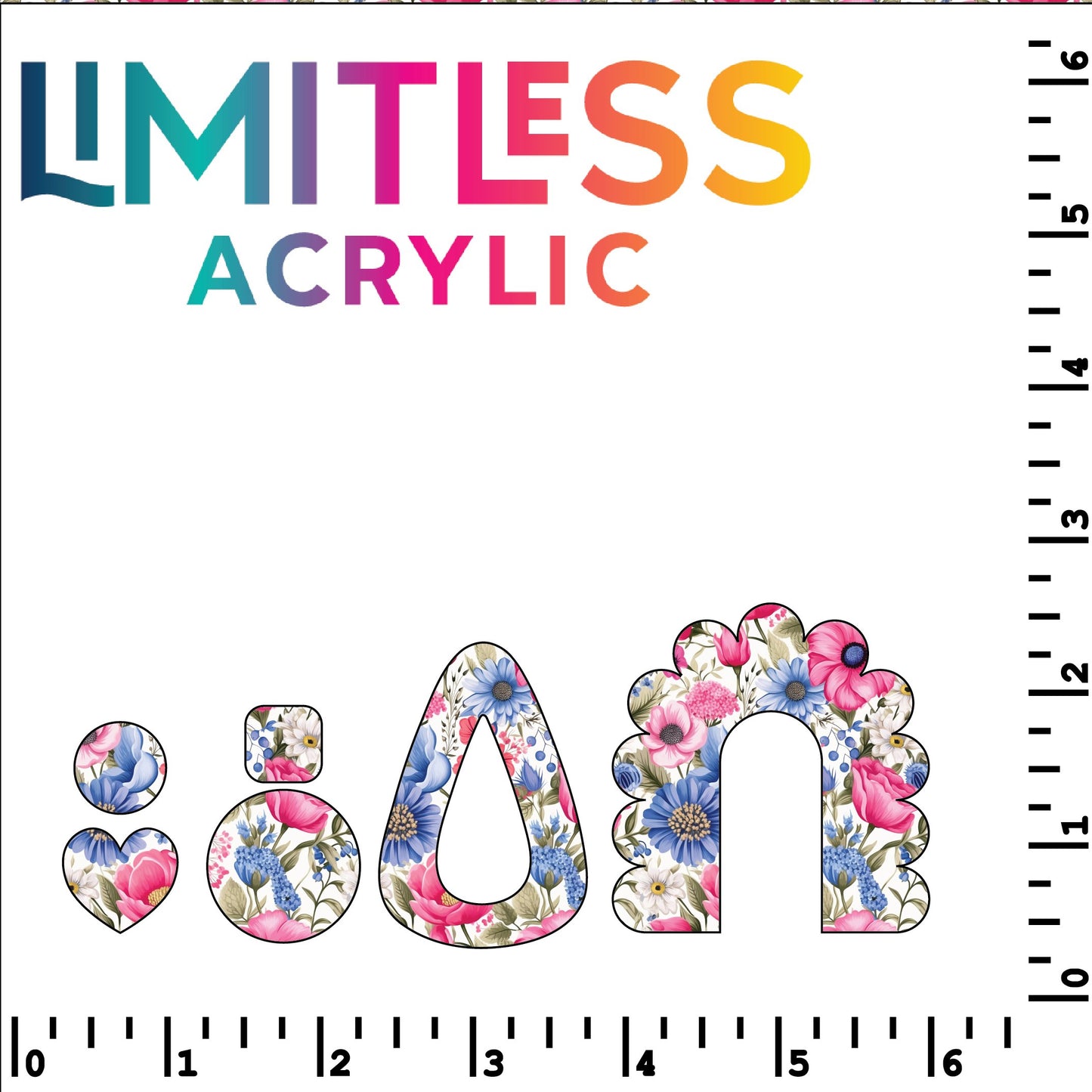 Spring Flowers Pattern Acrylic Sheets - CMB Pattern Acrylic