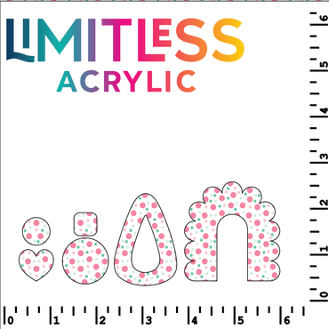 Sweet Watermelon Polka Dots Pattern Acrylic Sheets - CMB Pattern Acrylic