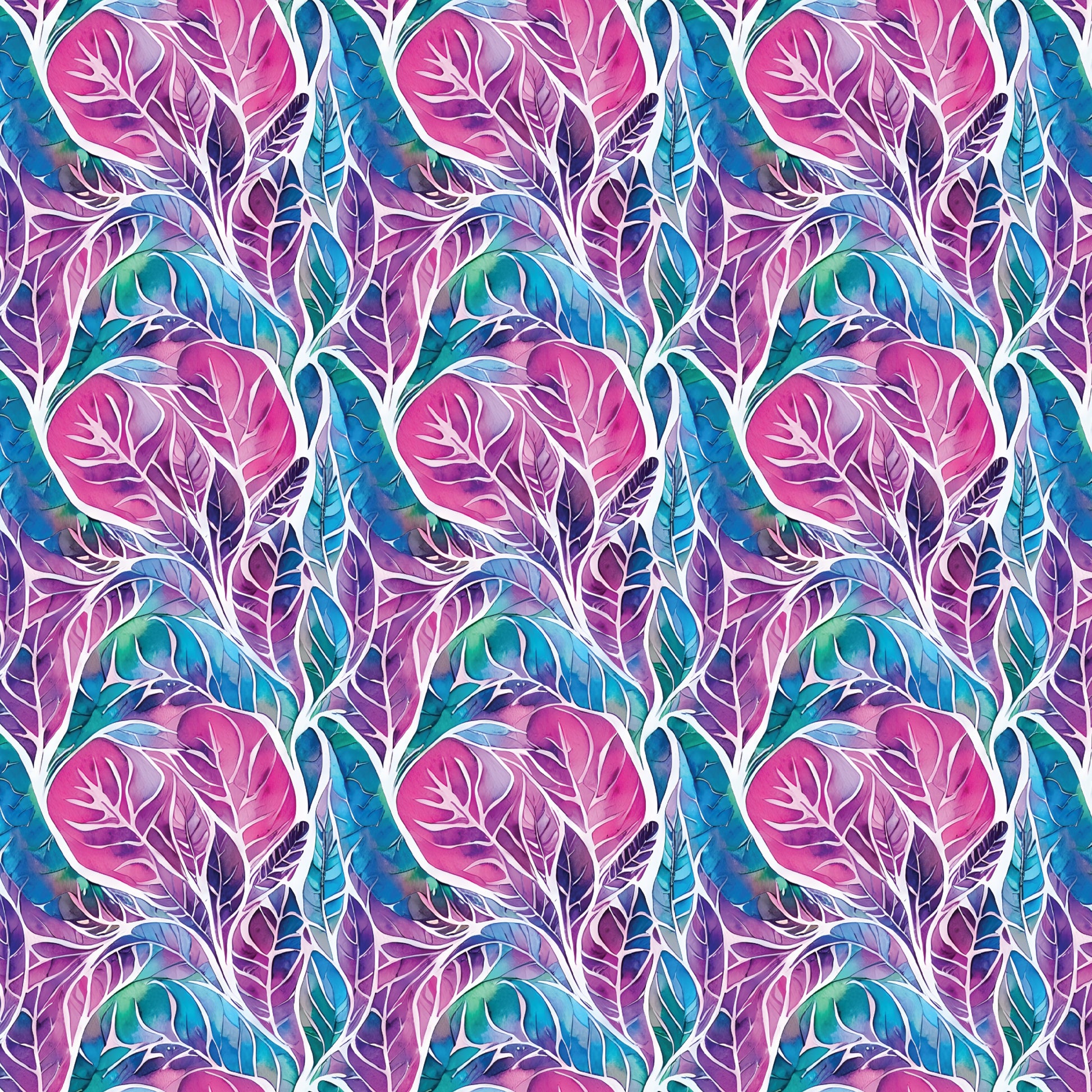 Watercolor Leaves Pattern Acrylic Sheets - CMB Pattern Acrylic