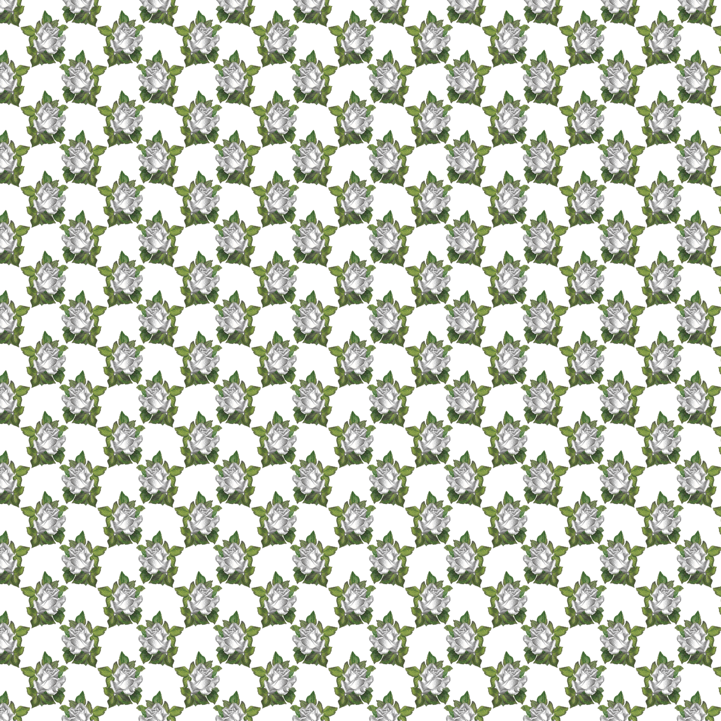 White Floral Bouquets Pattern Acrylic Sheets - CMB Pattern Acrylic