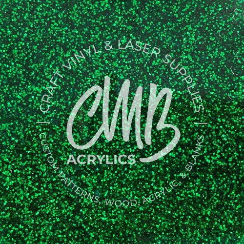 1/8" Emerald Green Glitter Acrylic Sheet - Acrylic Sheets
