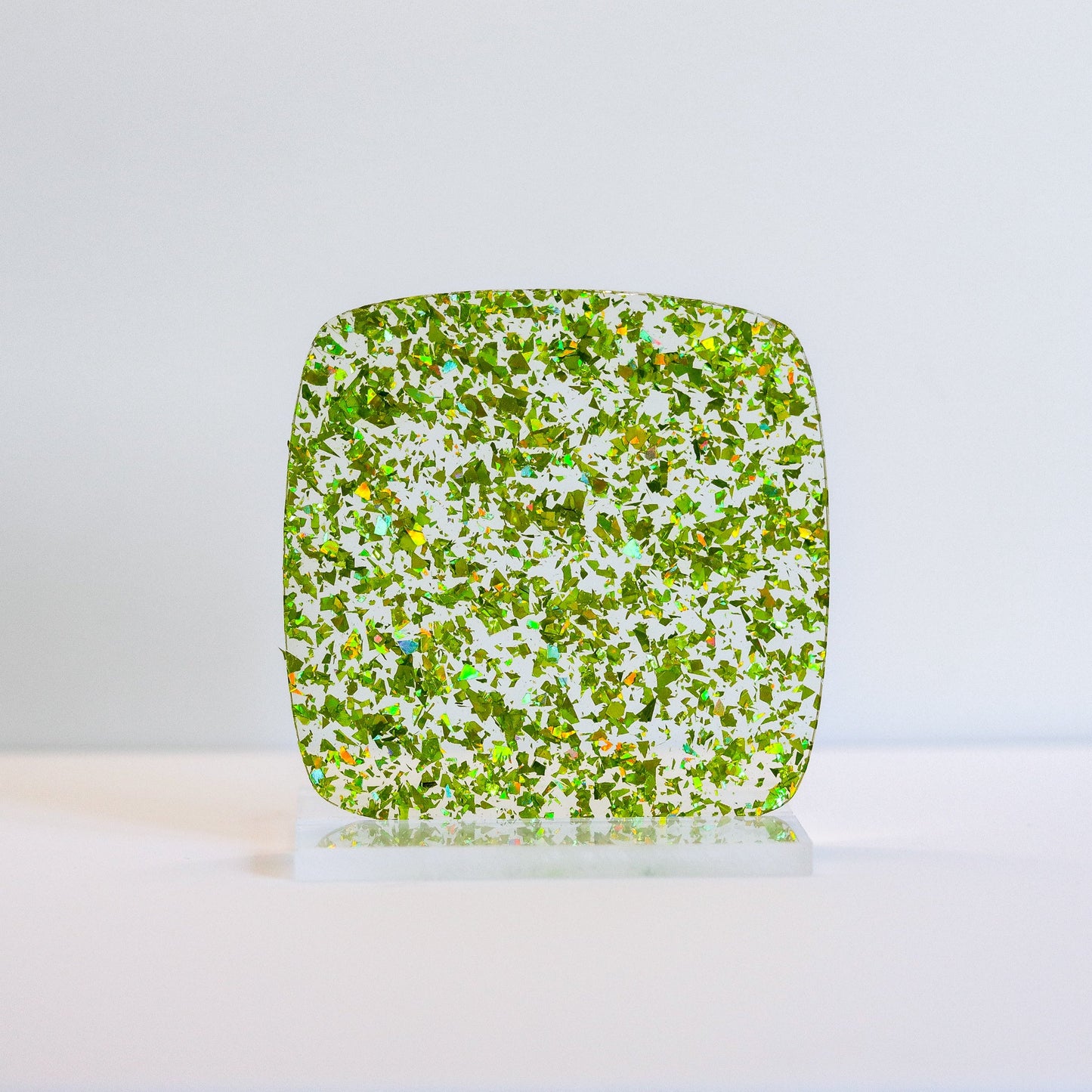 1/8" Green Crystal Flake Acrylic Sheet - Acrylic Sheets