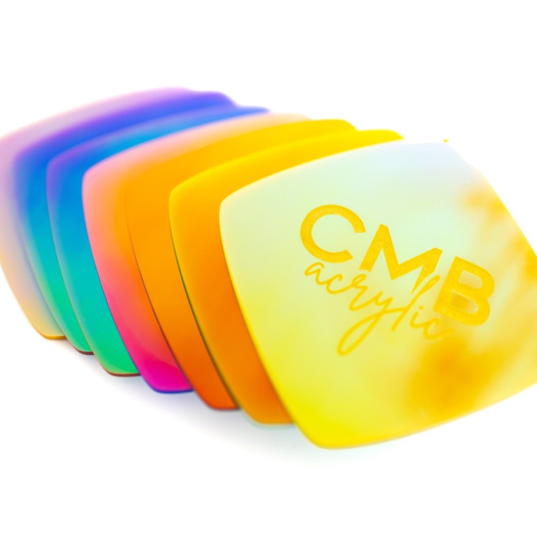 1/8" Iridescent Purple Sunset Series Engraveable Acrylic Sheets (Double Sided Film) - Acrylic Sheets