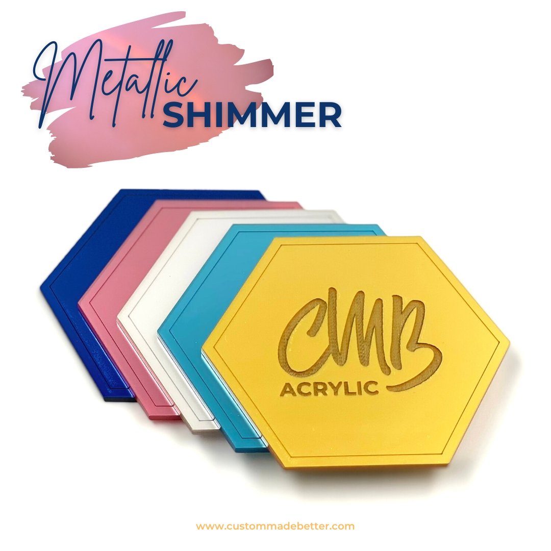 1/8" Light Blue Metallic Shimmer Acrylic Sheet - Acrylic Sheets