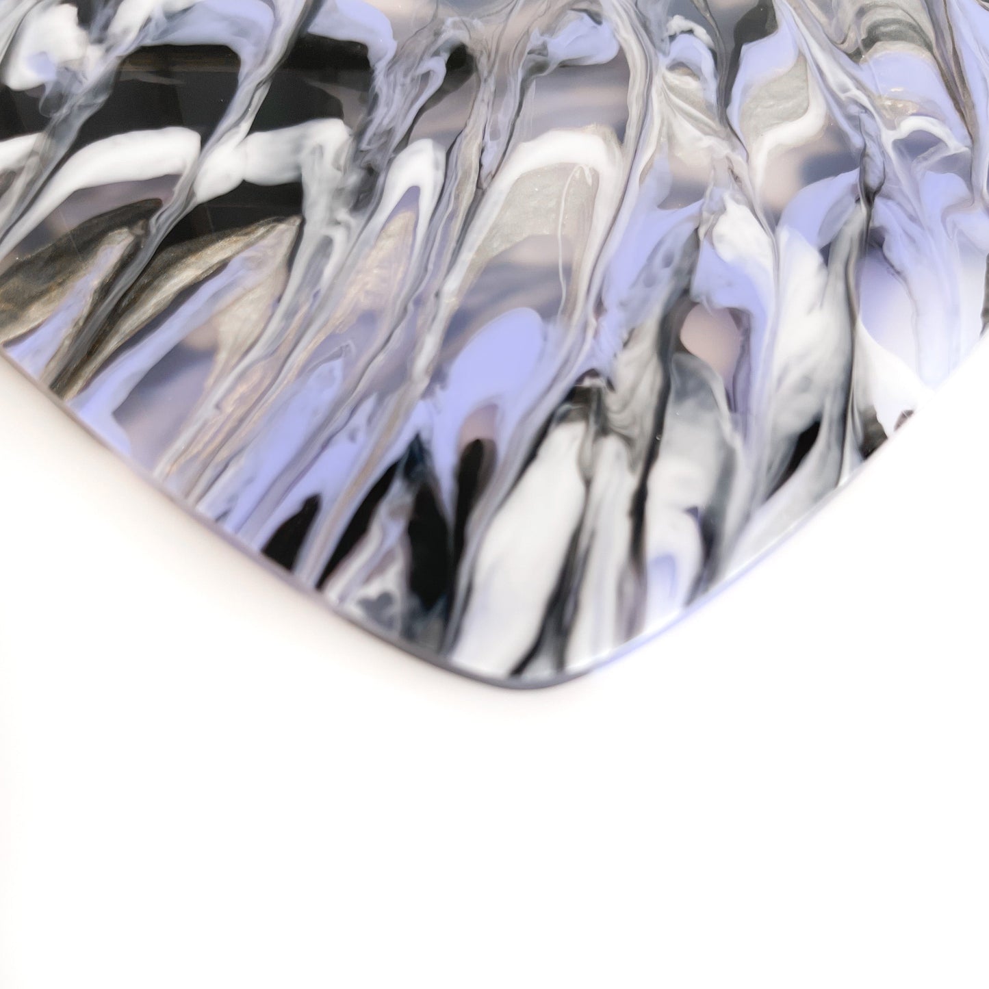 1/8" Romantic Periwinkle Paint Pour Cast Acrylic Sheets - Acrylic Sheets