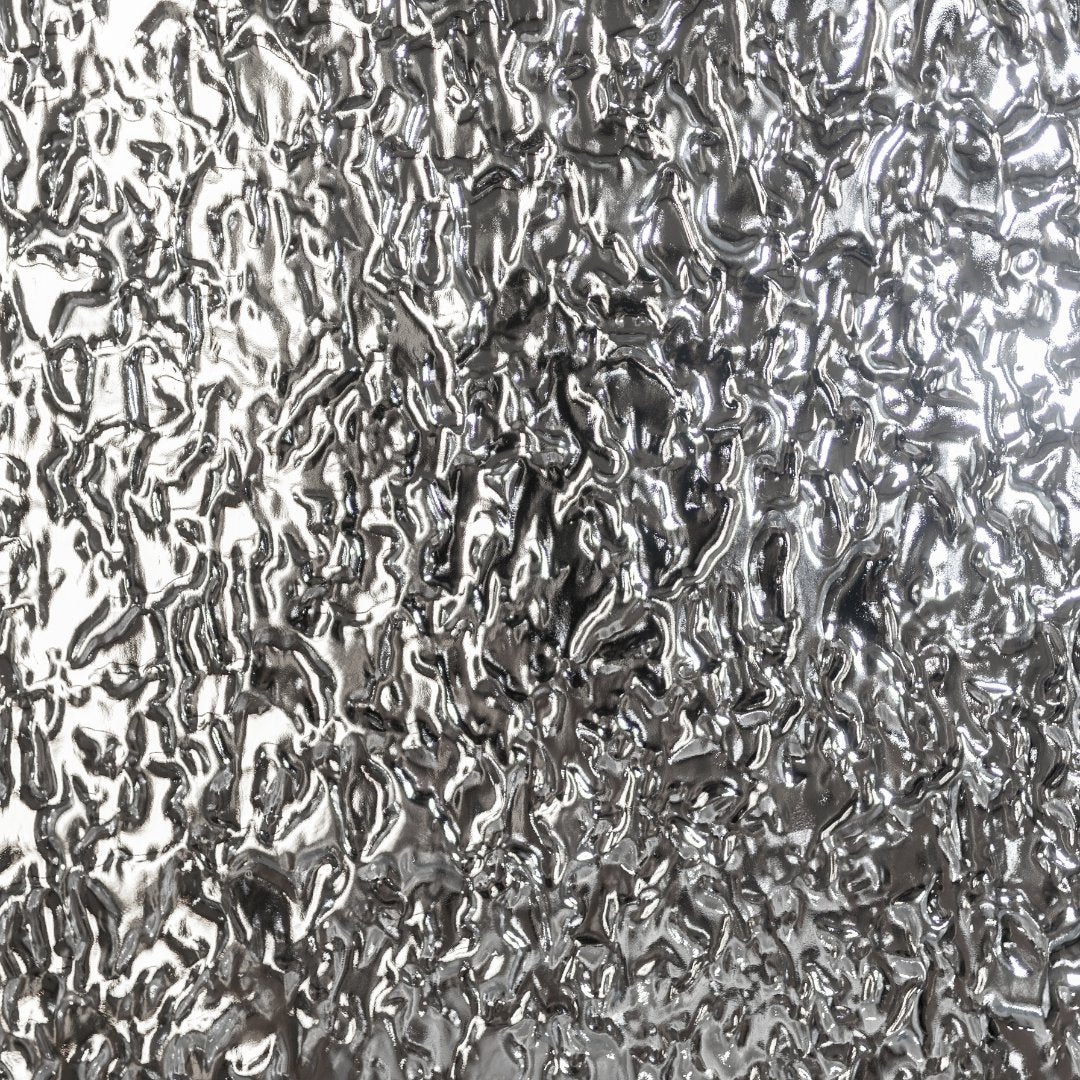 1/8" Silver Glacier Textured Mirror Acrylic Sheets - Acrylic Sheets