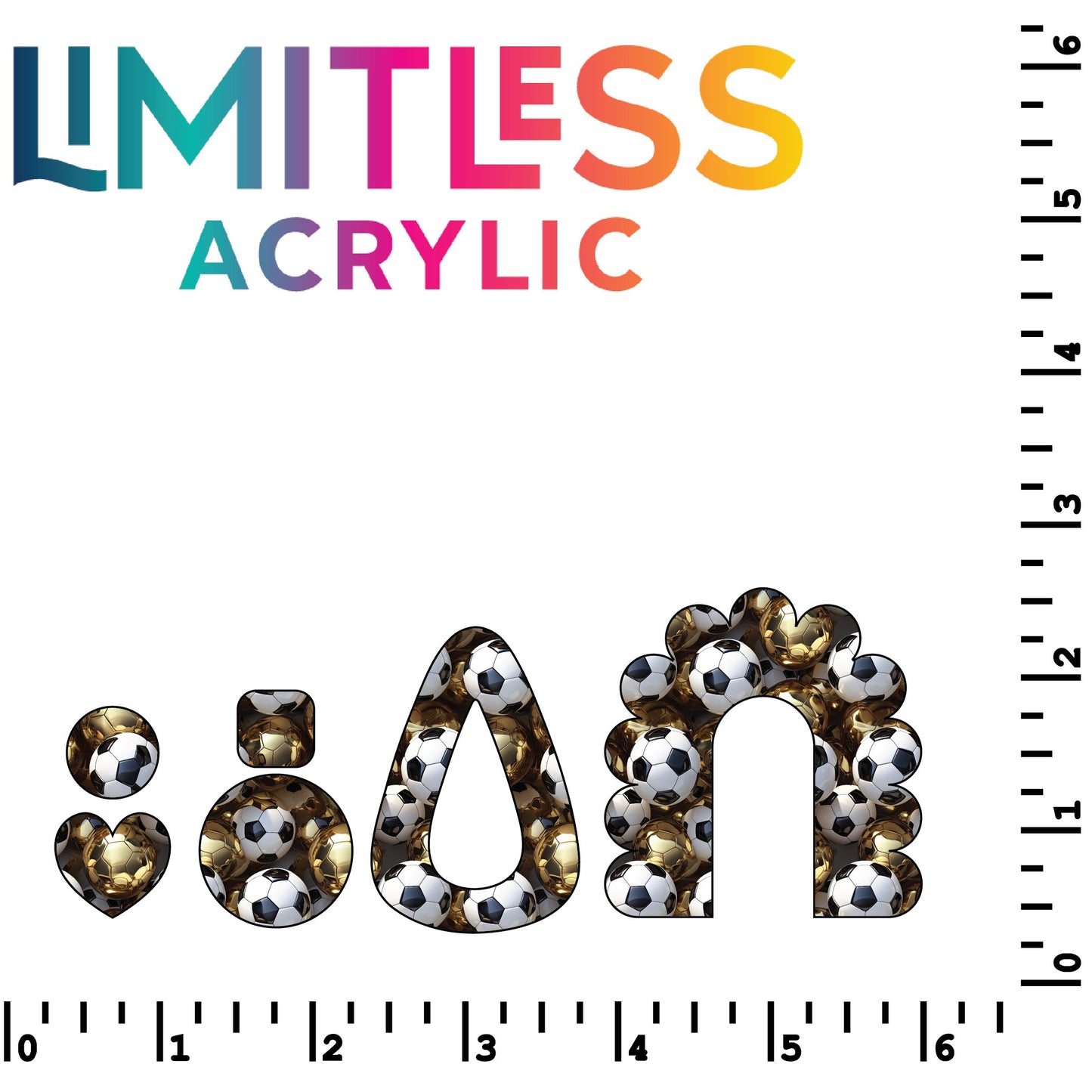 3D Soccer Balls Pattern Acrylic Sheets - CMB Pattern Acrylic