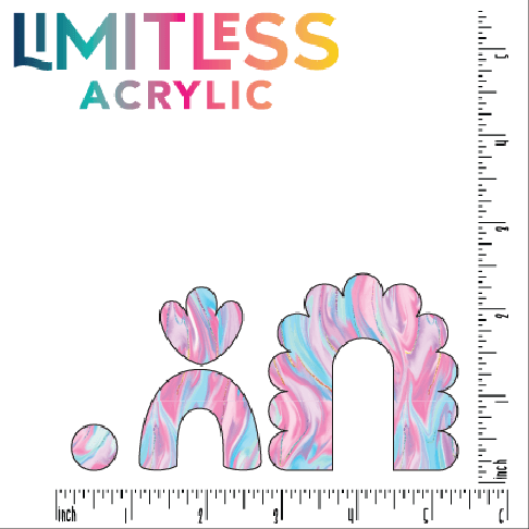 90's Baby Fairy Hair Pattern Acrylic Sheet - CMB Pattern Acrylic