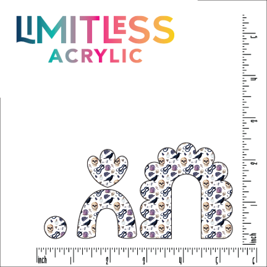 P0409 | Gothic Halloween Pattern Acrylic Sheet