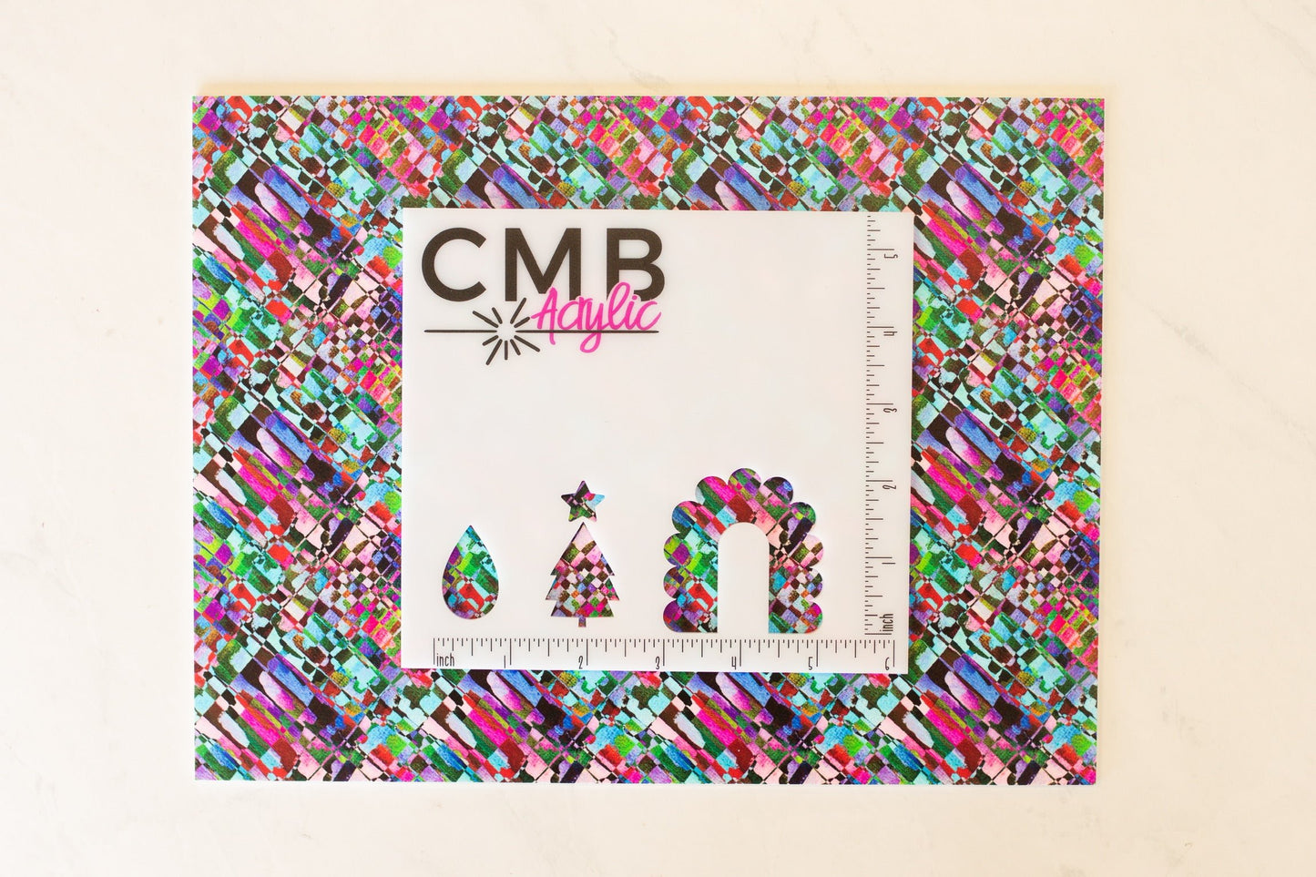 Abstract Brushstrokes Pattern Acrylic Sheet - CMB Pattern Acrylic