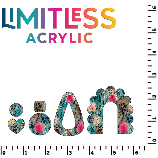 Abstract Floral Leopard Pattern Acrylic Sheet - CMB Pattern Acrylic