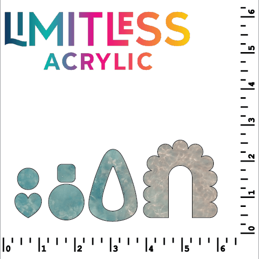 Beach Pattern Acrylic Sheet - CMB Pattern Acrylic