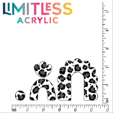 Black & White Neutral Leopard Pattern Acrylic Sheet - CMB Pattern Acrylic