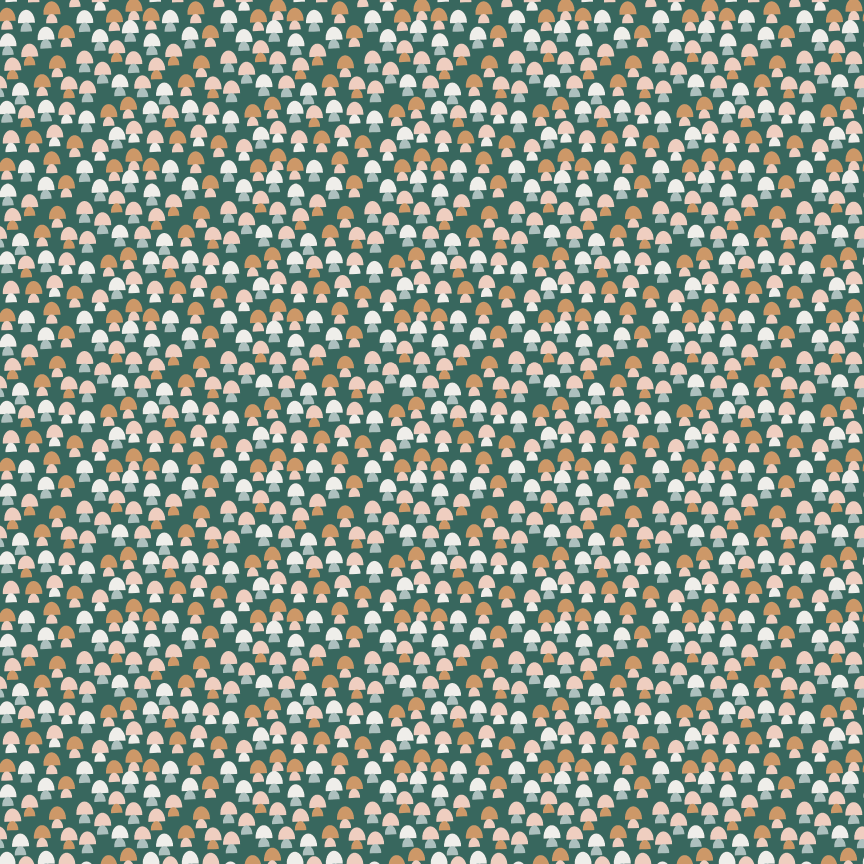 Boho Geometric Mushrooms Pattern Acrylic Sheets - CMB Pattern Acrylic