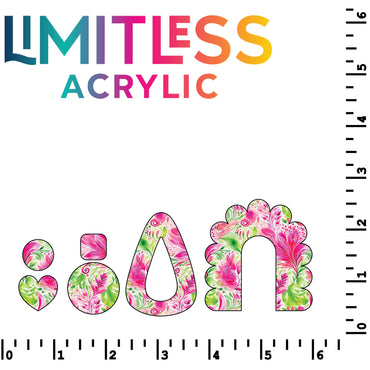 Bright Green & Pink Floral Pattern Acrylic Sheets - CMB Pattern Acrylic