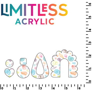 Bright Seashells Pattern Acrylic Sheets - CMB Pattern Acrylic