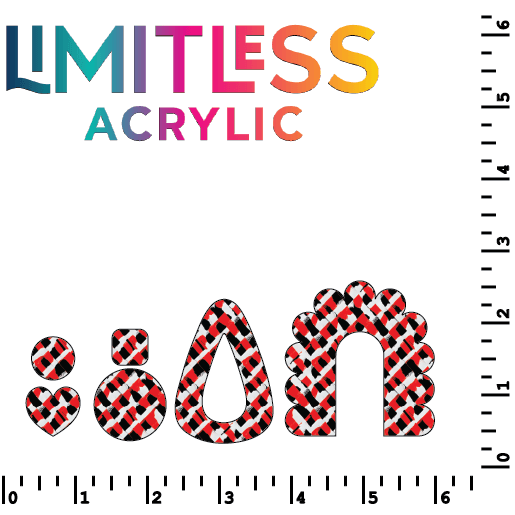 Buffalo Plaid Crosshatch Pattern Acrylic Sheets - CMB Pattern Acrylic