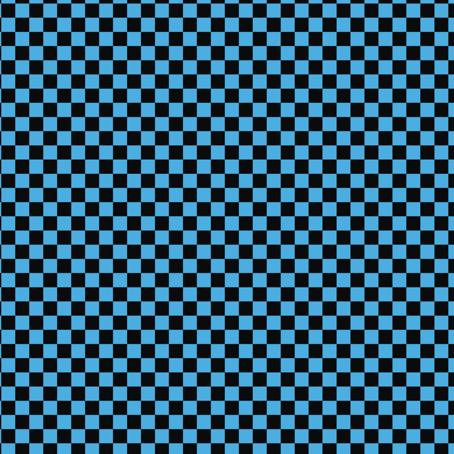 Carolina Blue & Black Checkered Pattern Acrylic Sheets - CMB Pattern Acrylic