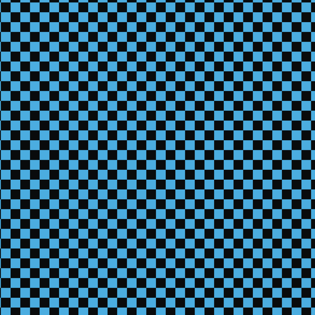 Carolina Blue & Black Checkered Pattern Acrylic Sheets - CMB Pattern Acrylic