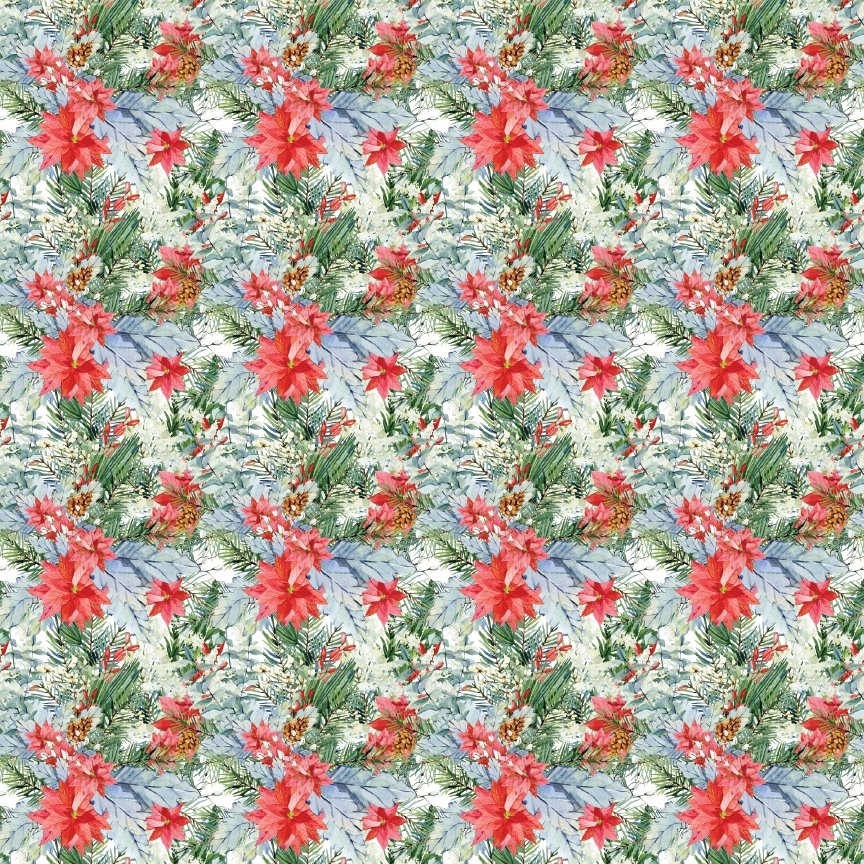 Christmas Floral Pattern Acrylic Sheets - CMB Pattern Acrylic