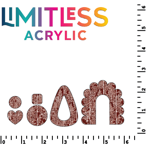 Christmas Leaves Pattern Acrylic Sheets - CMB Pattern Acrylic