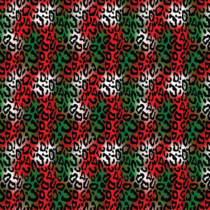 Christmas Leopard Pattern Acrylic Sheets - CMB Pattern Acrylic