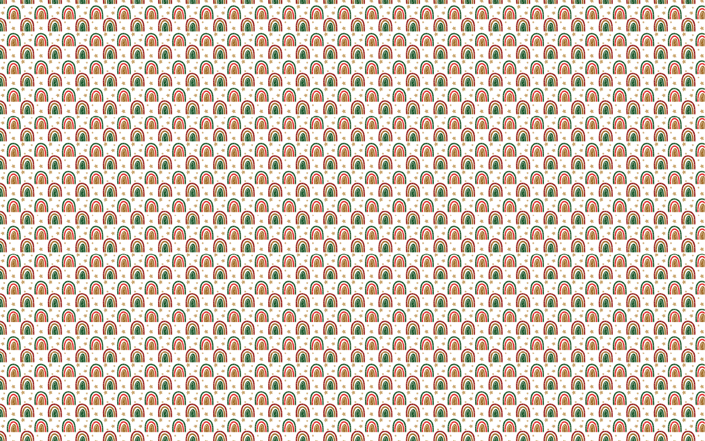 Christmas Rainbows Pattern Acrylic Sheets - CMB Pattern Acrylic