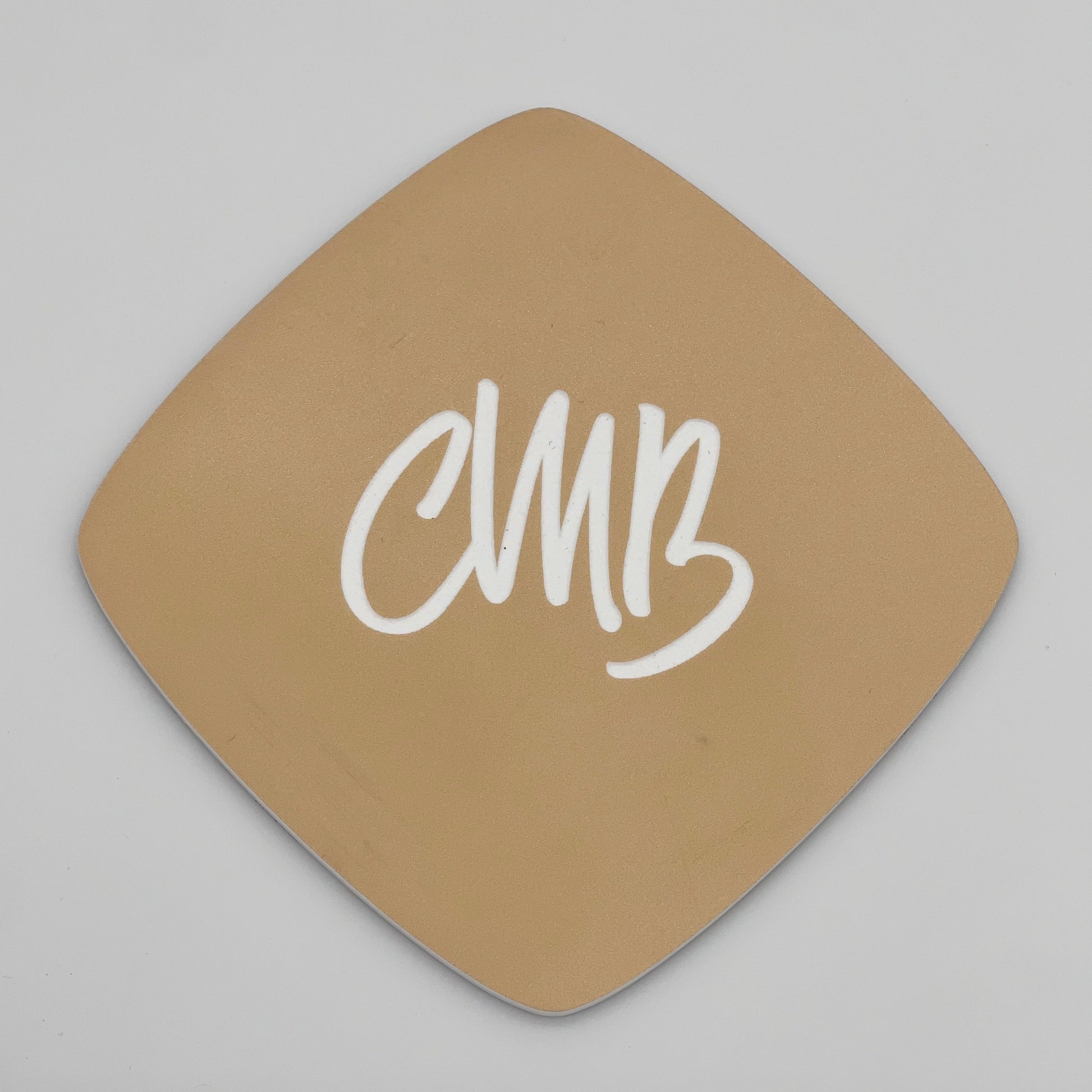 CMB Two Tone Printed Acrylic Camel Engraves White - CMB Pattern Acrylic