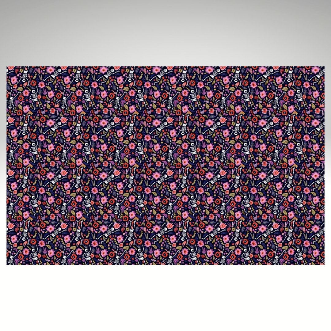 Dancing Floral Skeletons Pattern Sheet - CMB Pattern Acrylic