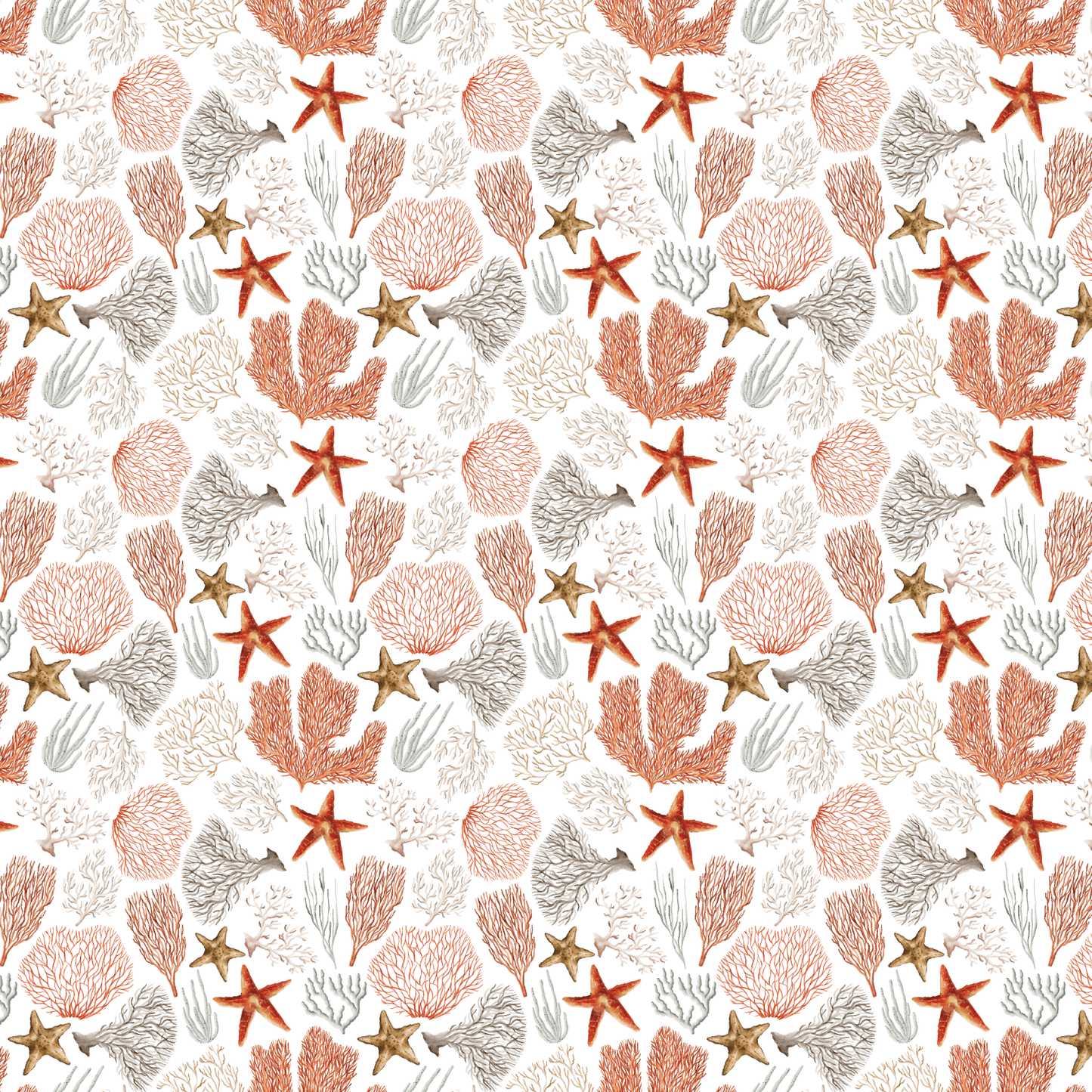 Earthy Sea Corals Pattern Acrylic Sheets - CMB Pattern Acrylic