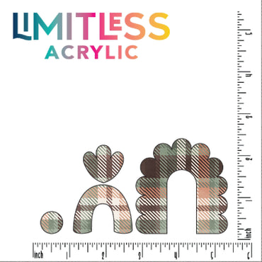 Fall Plaid Pattern Acrylic Sheet - CMB Pattern Acrylic