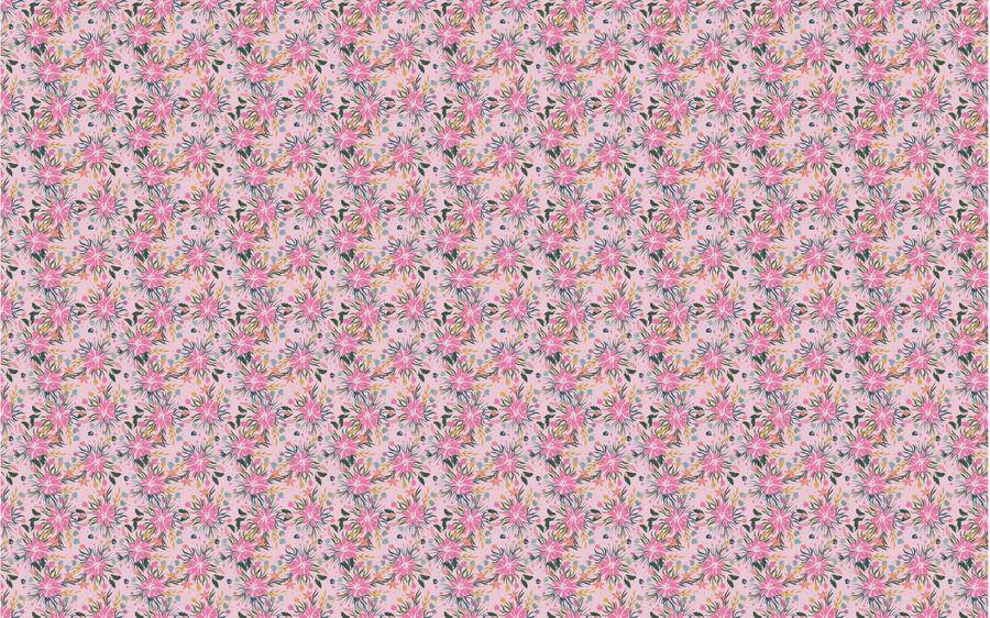 Floral Bloom Pink Pattern Acrylic Sheet - CMB Pattern Acrylic