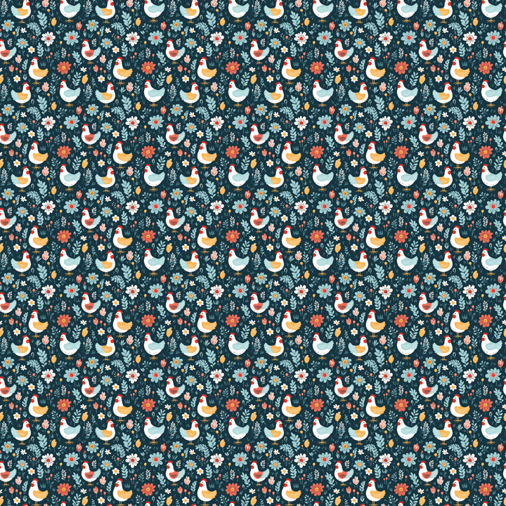 Floral Chickens Pattern Acrylic Sheets - CMB Pattern Acrylic