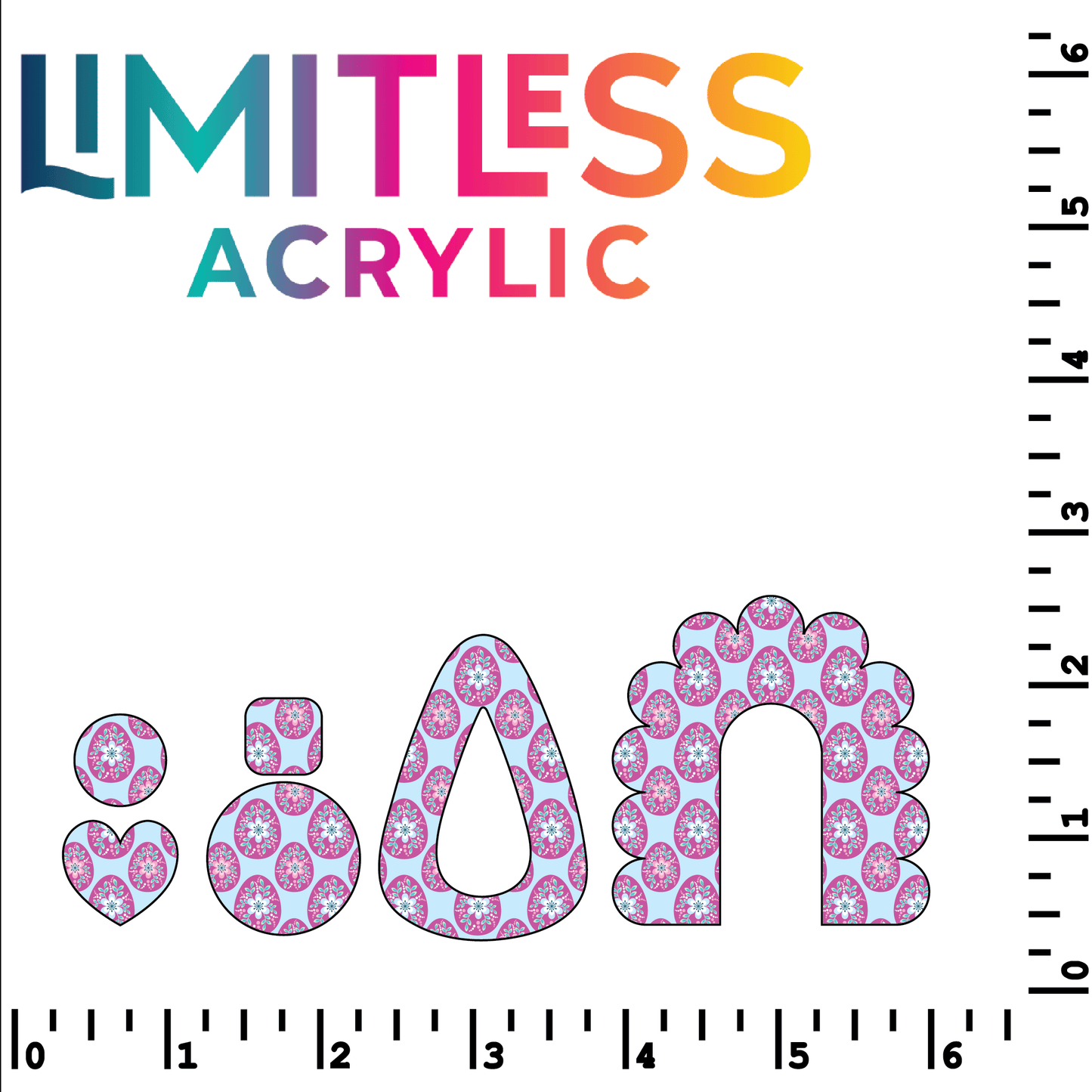 Floral Eggs Pattern Acrylic Sheets - CMB Pattern Acrylic