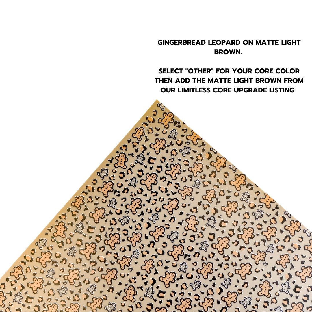 Gingerbread Leopard Print Pattern Acrylic Sheets - CMB Pattern Acrylic