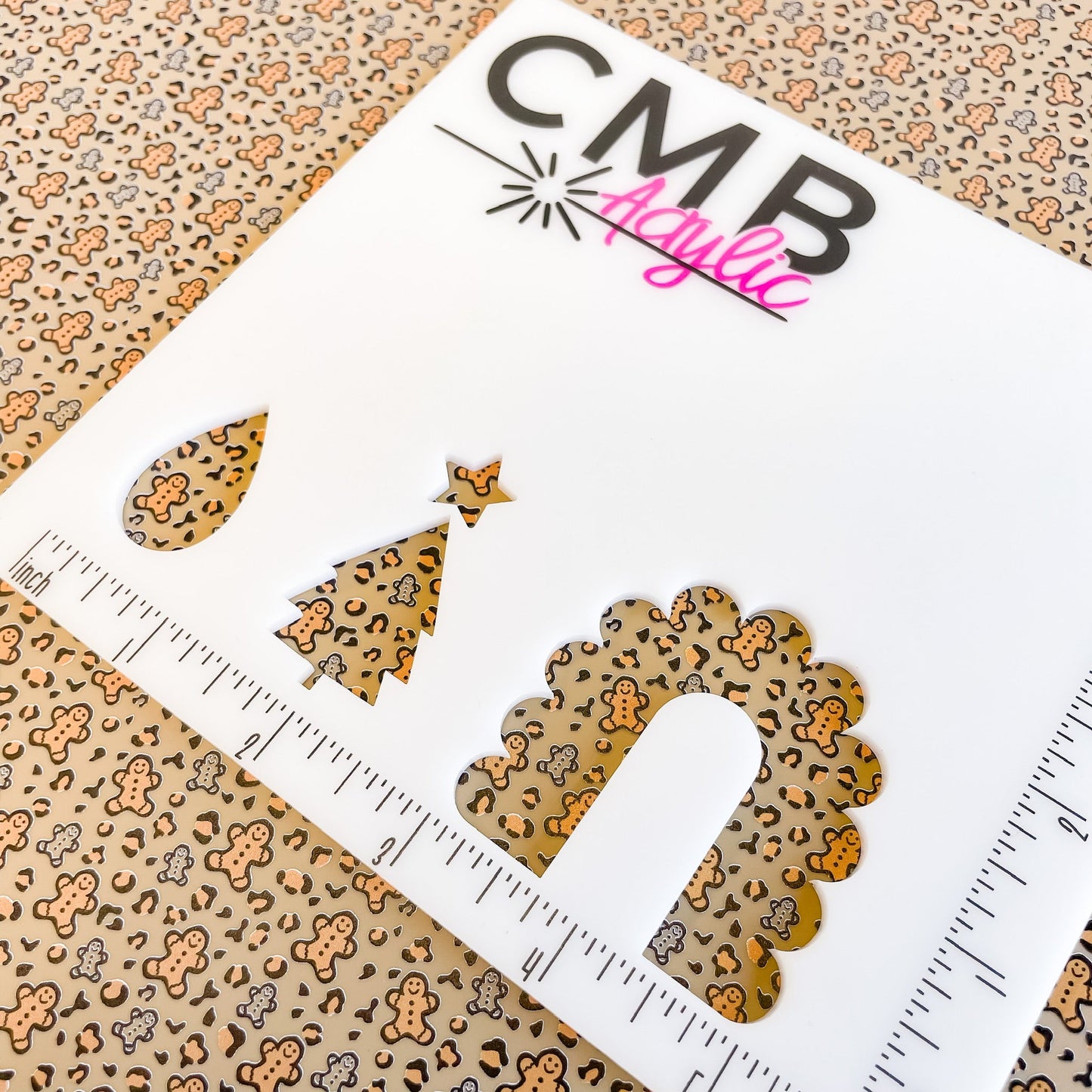 Gingerbread Leopard Print Pattern Acrylic Sheets - CMB Pattern Acrylic