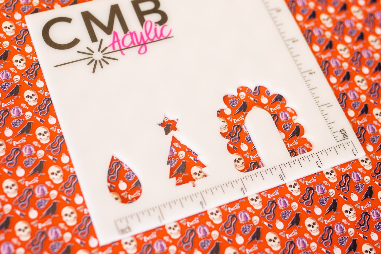 Gothic Halloween Pattern Acrylic Sheet - CMB Pattern Acrylic