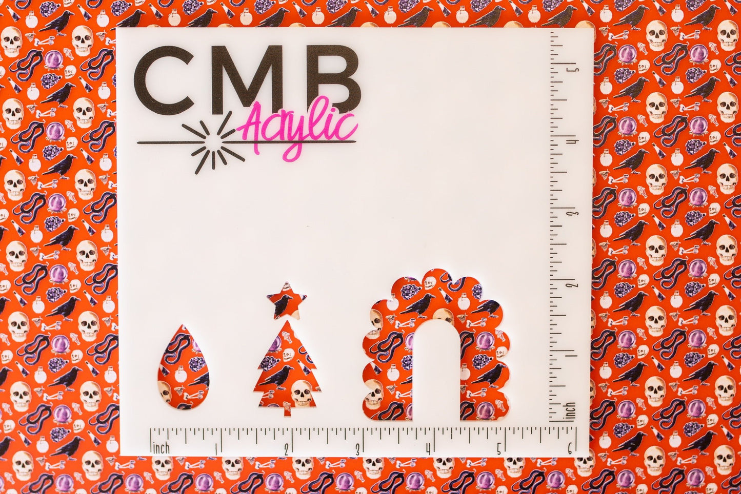 Gothic Halloween Pattern Acrylic Sheet - CMB Pattern Acrylic