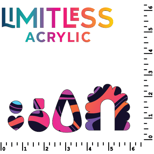 Graphiti Swirls Pattern Acrylic Sheets - CMB Pattern Acrylic