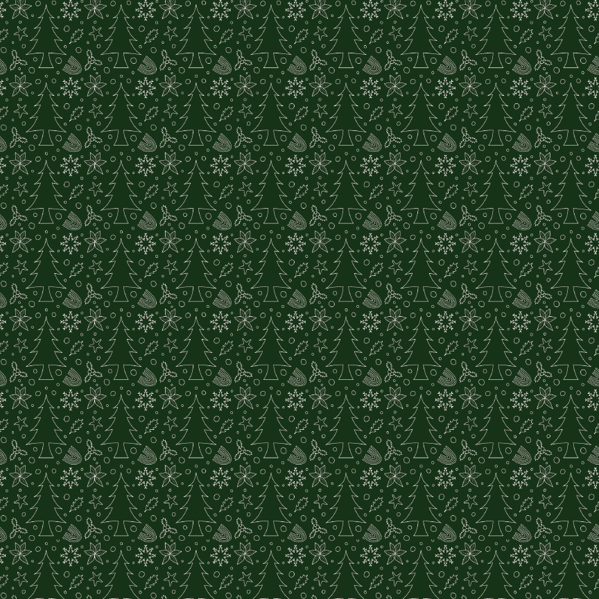 Hunter Green Christmas Pattern Acrylic Sheets - CMB Pattern Acrylic