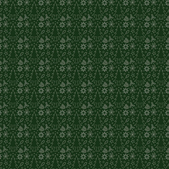Hunter Green Christmas Pattern Acrylic Sheets - CMB Pattern Acrylic